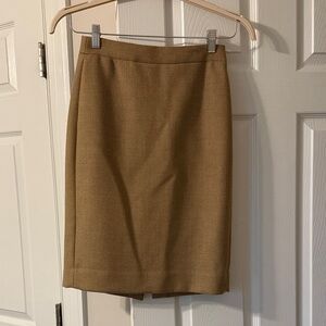 Classic Tan Pencil Skirt